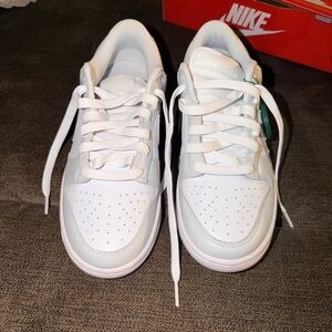 Nike Dunk Low White Size 9.5 Women/ 8 Men